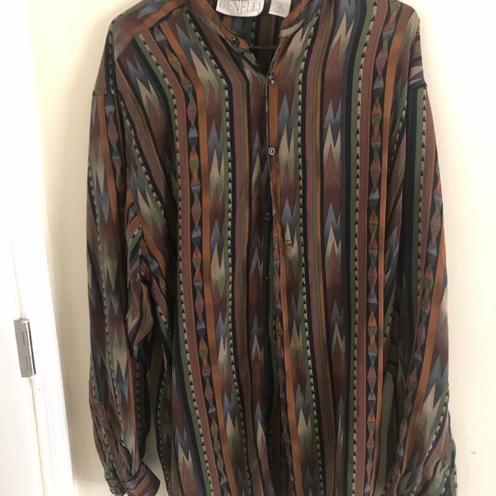 Vintage Genelli silk shirt